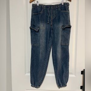 No Boundaries Blue Denim Joggers